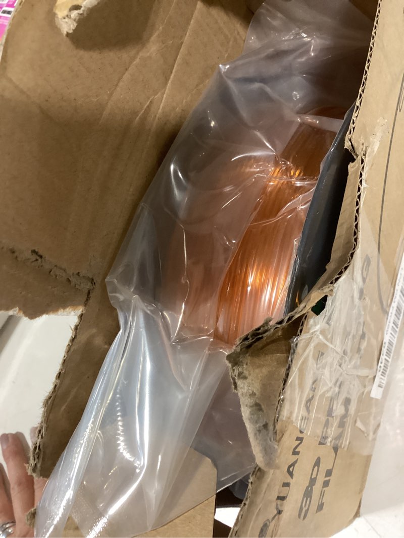 Condition photo showing New/Like New for petg 3d printer filament 1.75mm orange, 1kg spool, strong & durable petg material, heat-resistant, low warping, smooth glossy finish, ±0.03mm precision, ideal for functional parts, tools 1kg orange petg basic