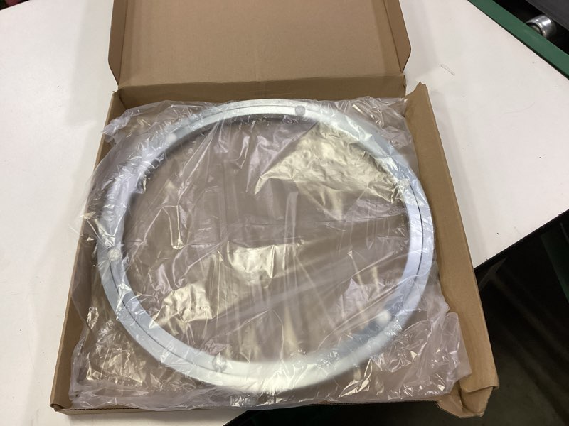 Condition photo showing New/Like New for QDiShi 16 Inch Lazy Susan, Heavy Duty Swivel Turntable Aluminum Bearing Metal Rotating Turntable Bearings Swivel Plate Hardware for Dining-Table and Workbench (16 inch)