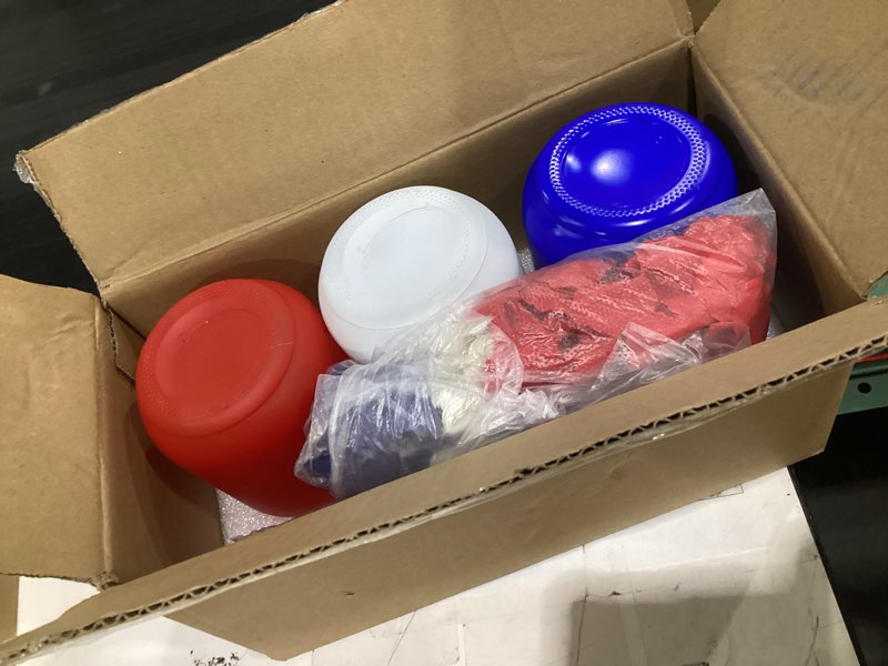 Condition photo showing Good Condition for 21 pcs 4th of july patriotic decorations jar centerpiece with american flags and red blue white artificial flowers, 250 anniversary decoration jars with star for independence day memorial day decor