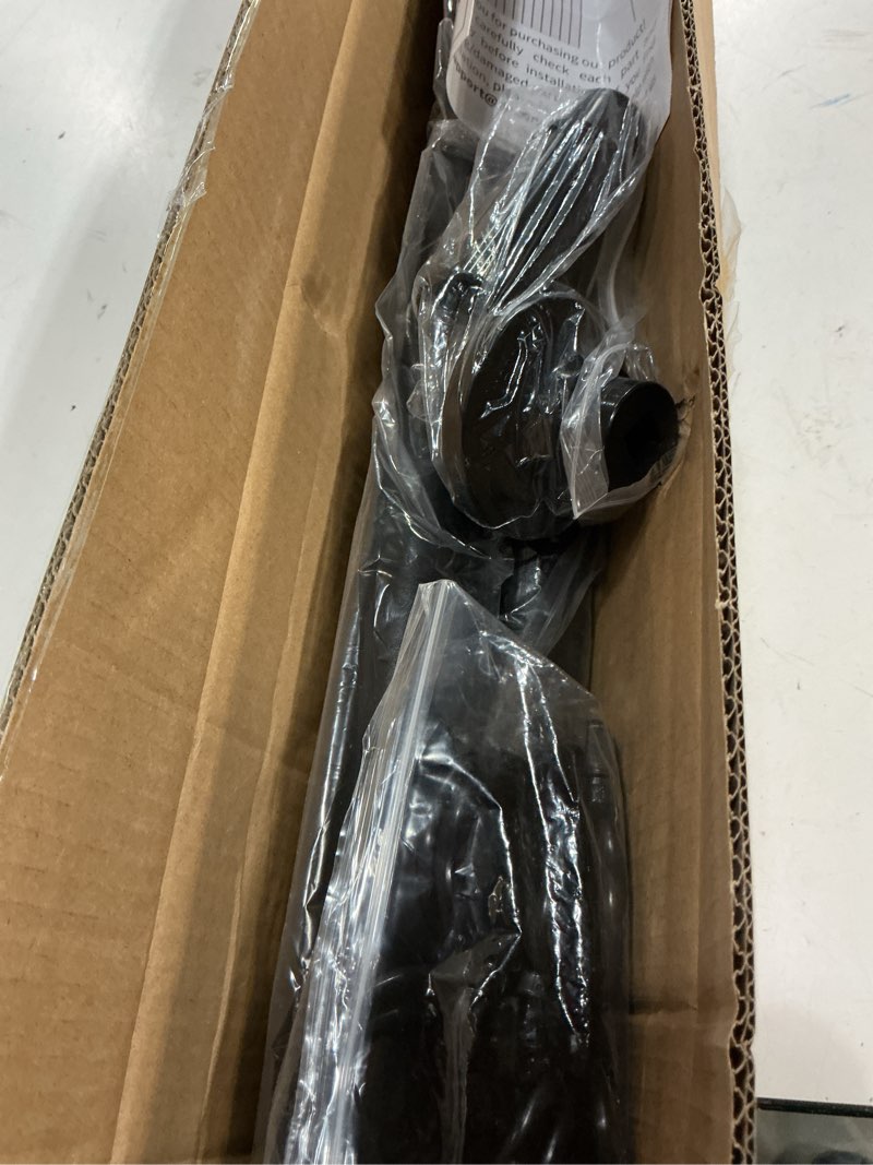 Condition photo showing Good Condition for zocone tension curtain rod 51-148 in (4.25-12ft), long outdoor curtain rod no drilling for patio window, adjustable shower curtain rod for bathroom, never rust, tool-free, rod diameter 1.26 in, black black 51-148 inches