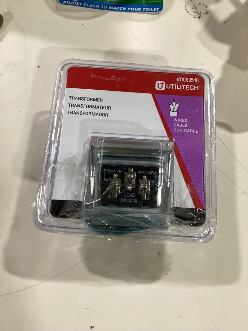 Condition photo showing As Is for Utilitech Multiple colors/finishes Doorbell transformer