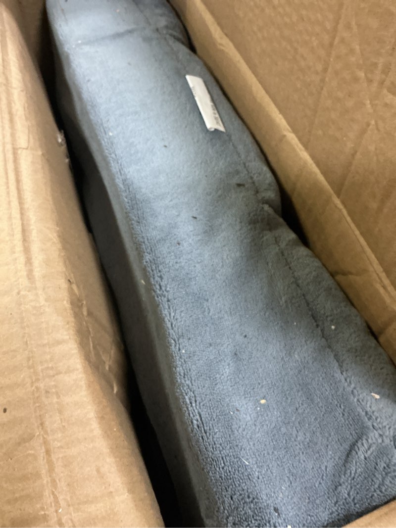 Condition photo showing As Is for Folding Floor Gaming Chair 14-Poistion Cushioned Adjustable Floor Lazy Sofa Chair w/Breathable Cotton & Skin-Friendly Coral Velve for Adults & Kids Perfect for Reading Gaming Meditating, Grey 1 Grey