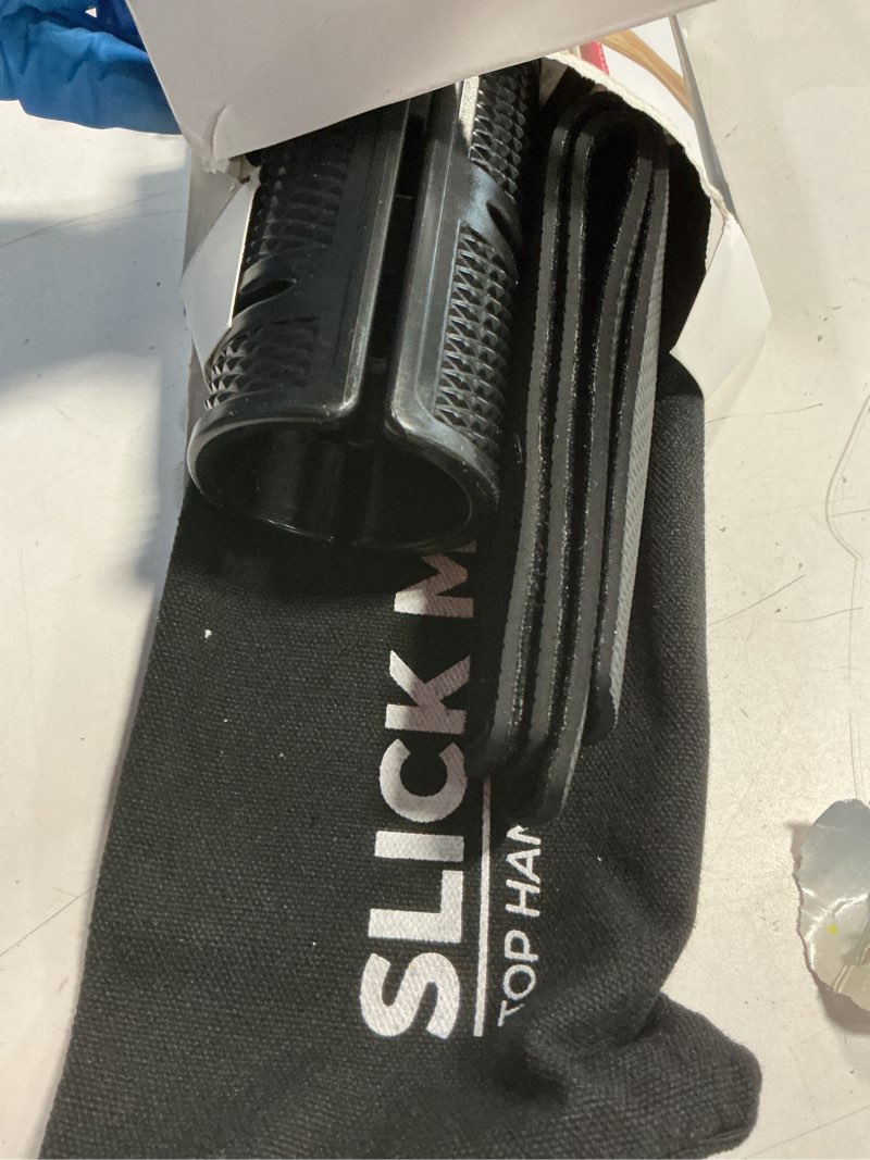 Condition photo showing Good Condition for slick mitt™ - top hand hockey training for smoother stickhandling, top hand strength and harder shots black handle/black straps
