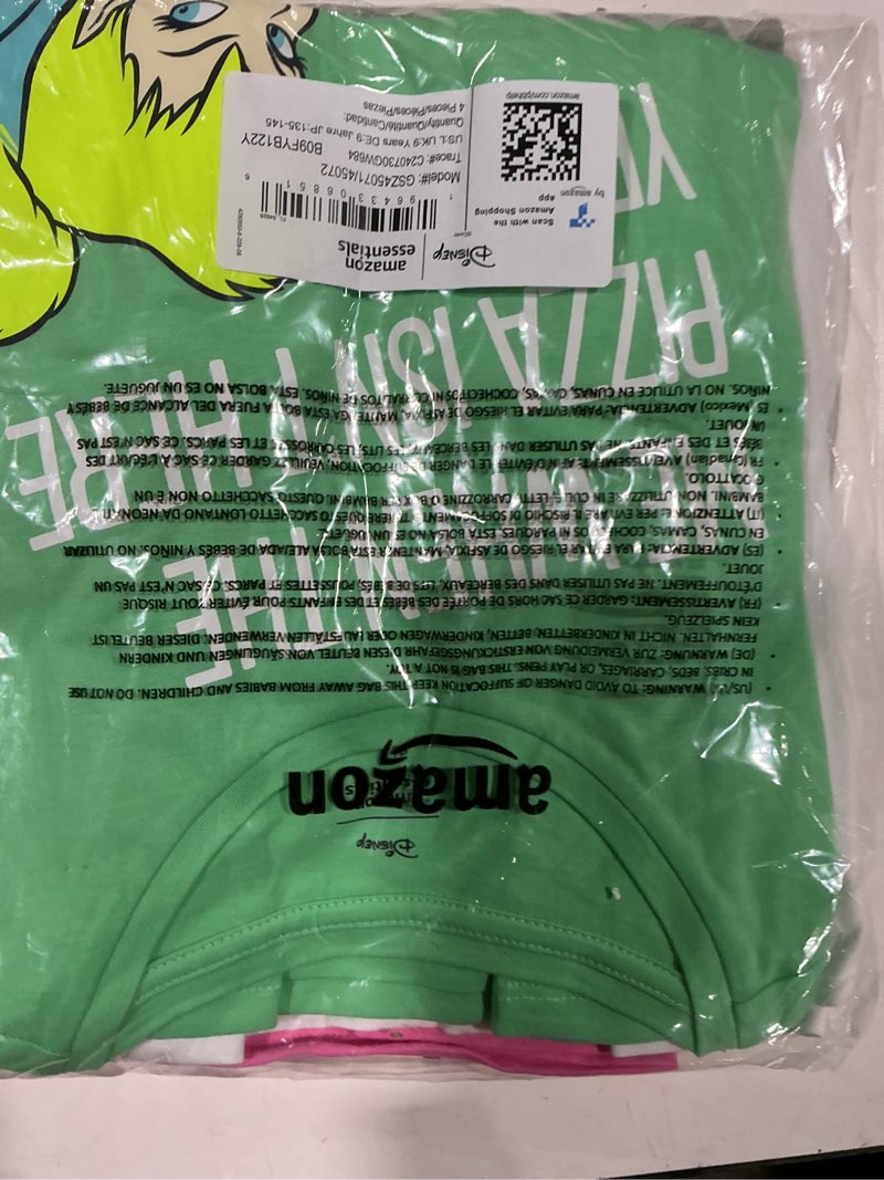 Amazon Essentials Disney | Marvel | Star Wars | Frozen | Princess Girls' Short-Sleeve T-Shirts, Pack