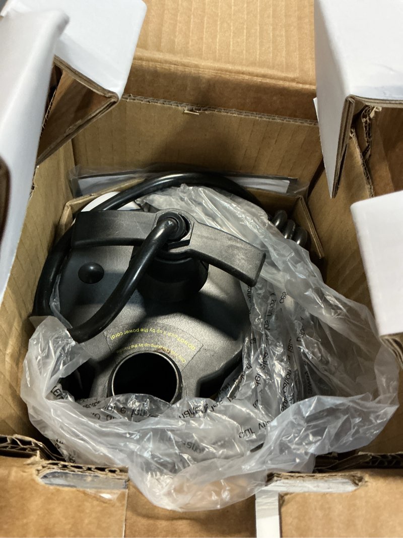 Condition photo showing Good Condition for acquaer 1/3 hp automatic submersible water pump, 115v sump pump with 3/4” garden hose adapter, 2160 gph high flow water removal for swimming pool cover hot tubs flooded house basement 1/3 hp 2160 gph auto sump pump black