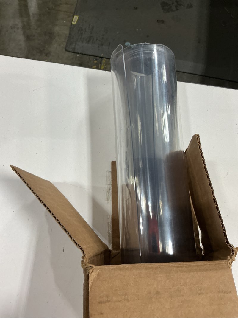 Condition photo showing Good Condition for OstepDecor Clear Table Protector 40 x 92 Inch, 2mm Thick Plastic Table Cover, Waterproof PVC Clear Table Cover Protector, Desk Protector Mat, Writing Desk Pad for Desktop, Coffee & Dining Room Table 40" x 92" (Rectangular) Crystal Clear 2mm