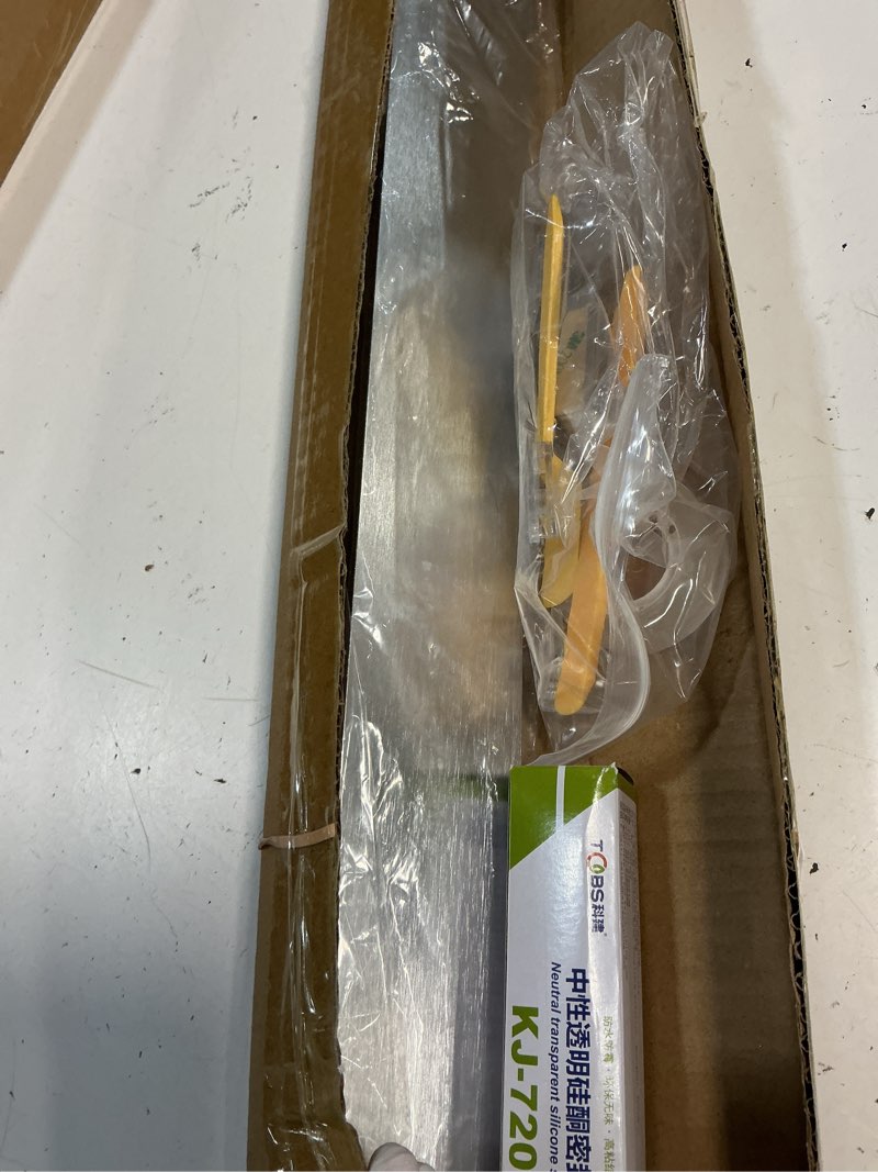 Condition photo showing Good Condition for 30" slide-in range rear filler kit w10113901a, stove gap universal triangular filler strip, top trim kit between stove and wall for whirlpool & most brand, aluminum gap cover silver
