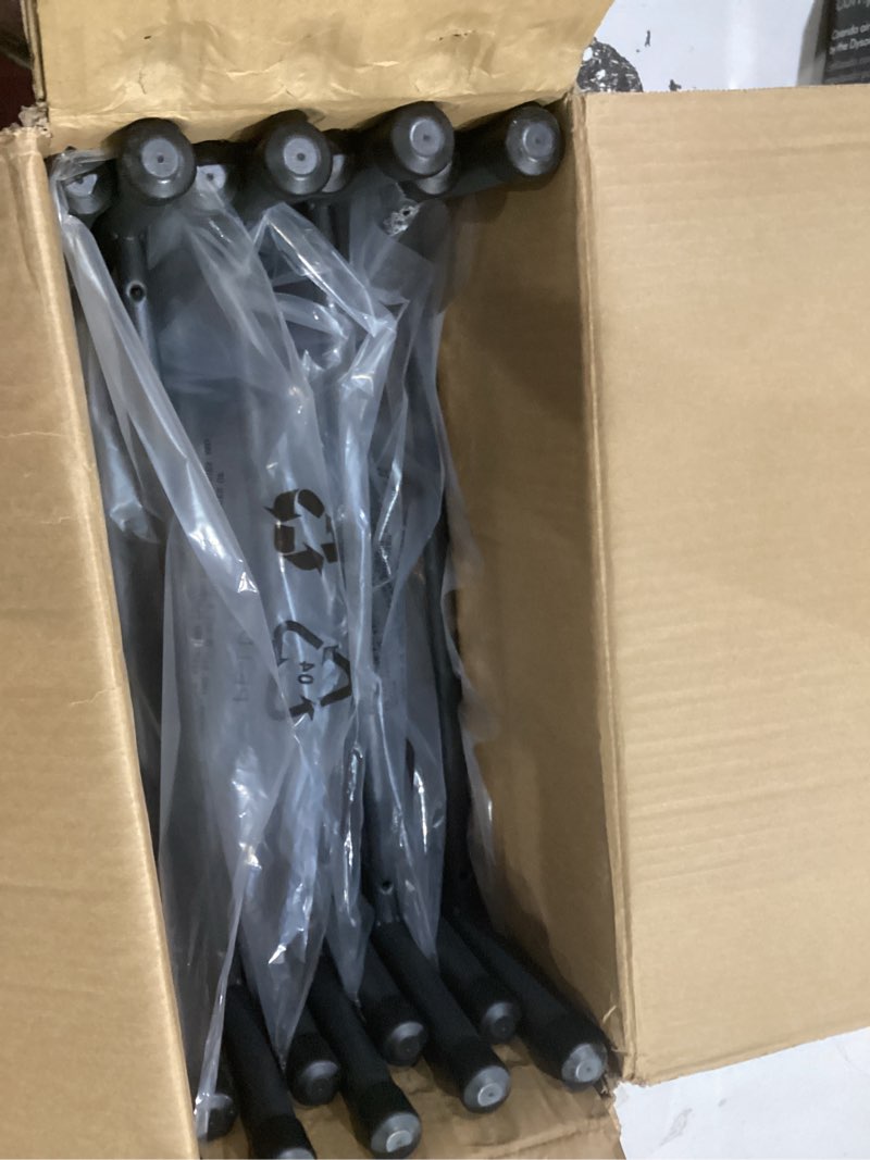 Condition photo showing Good Condition for folding chairs 4 pack, outdoor folding chairs for outside indoor, portable 350 lbs capacity heavy duty plastic metal foldable chairs commercial seating for picnic, party, patio, black black 4 pack