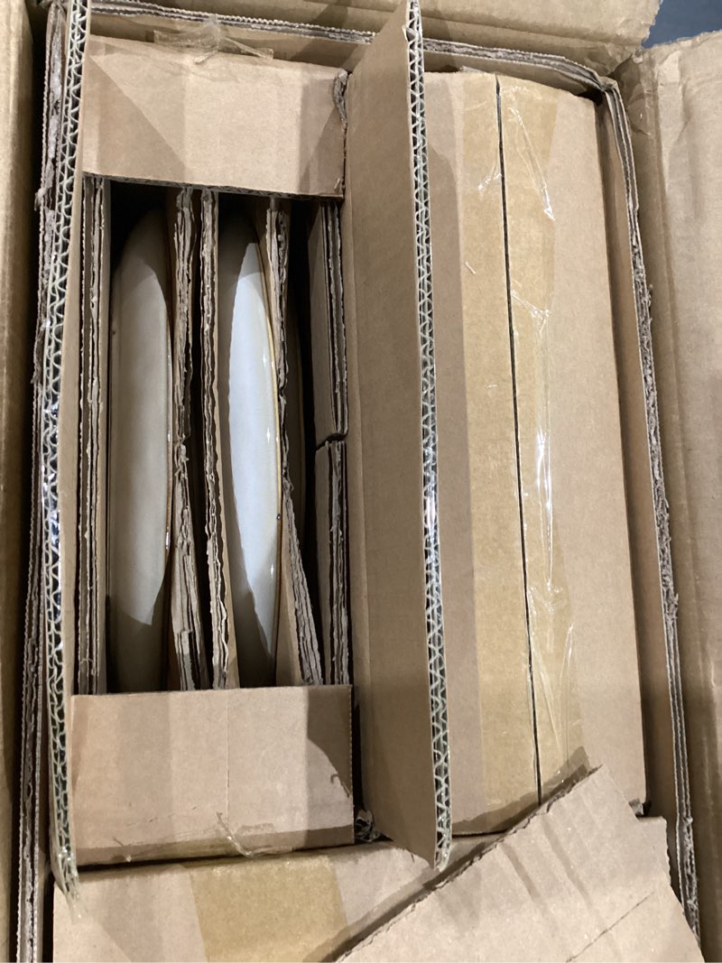 Condition photo showing Good Condition for amorarc ceramic dinnerware sets,handmade reactive glaze stoneware plates and bowls sets,highly chip and crack resistant | dishwasher & microwave safe dishes set,service for 4 (12pc) cappuccino service for 4
