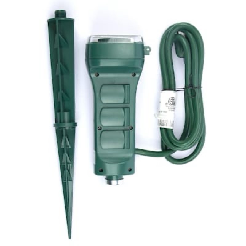 utilitech 15 -amps 125-volt outdoor 6 -outlet countdown analog lighting timer