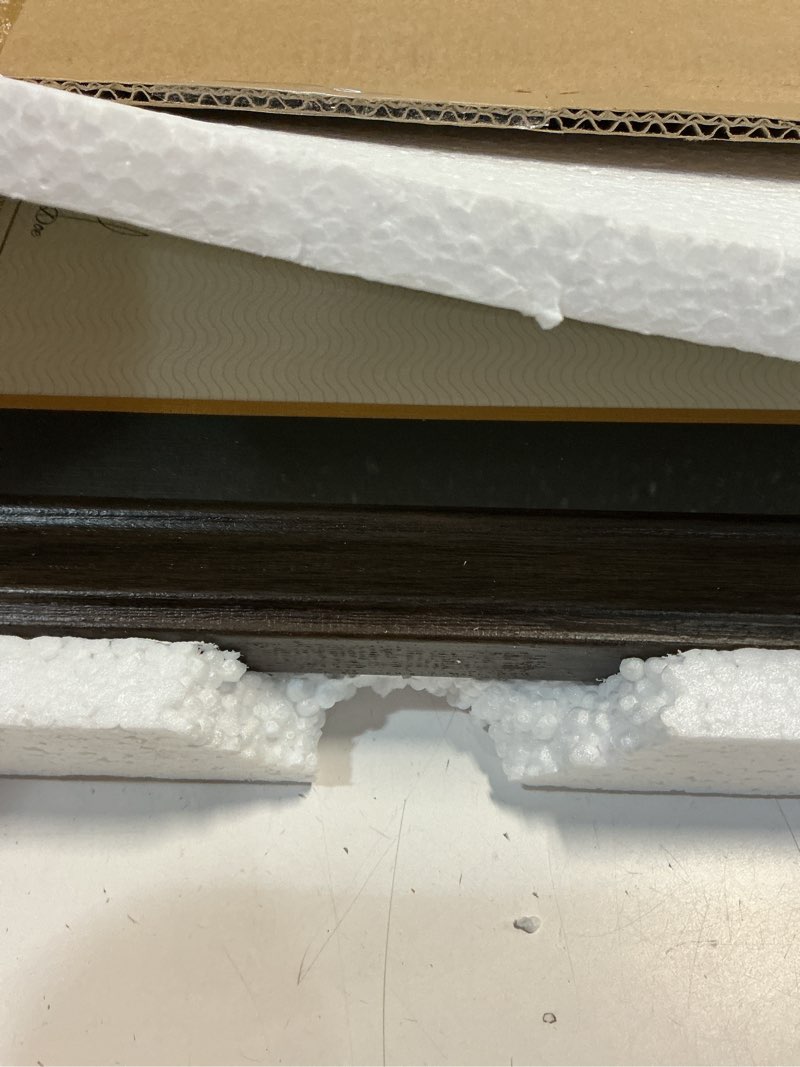 Condition photo showing Good Condition for 14x17 Diploma Frames 11x14 with Black Mat, Fits Degree Certificate Document, 17 x 14 Walnut Color Frame with Tempered Glass Panel for Wall Mounting Black Mat-1 14x17 or 11x14 with mat