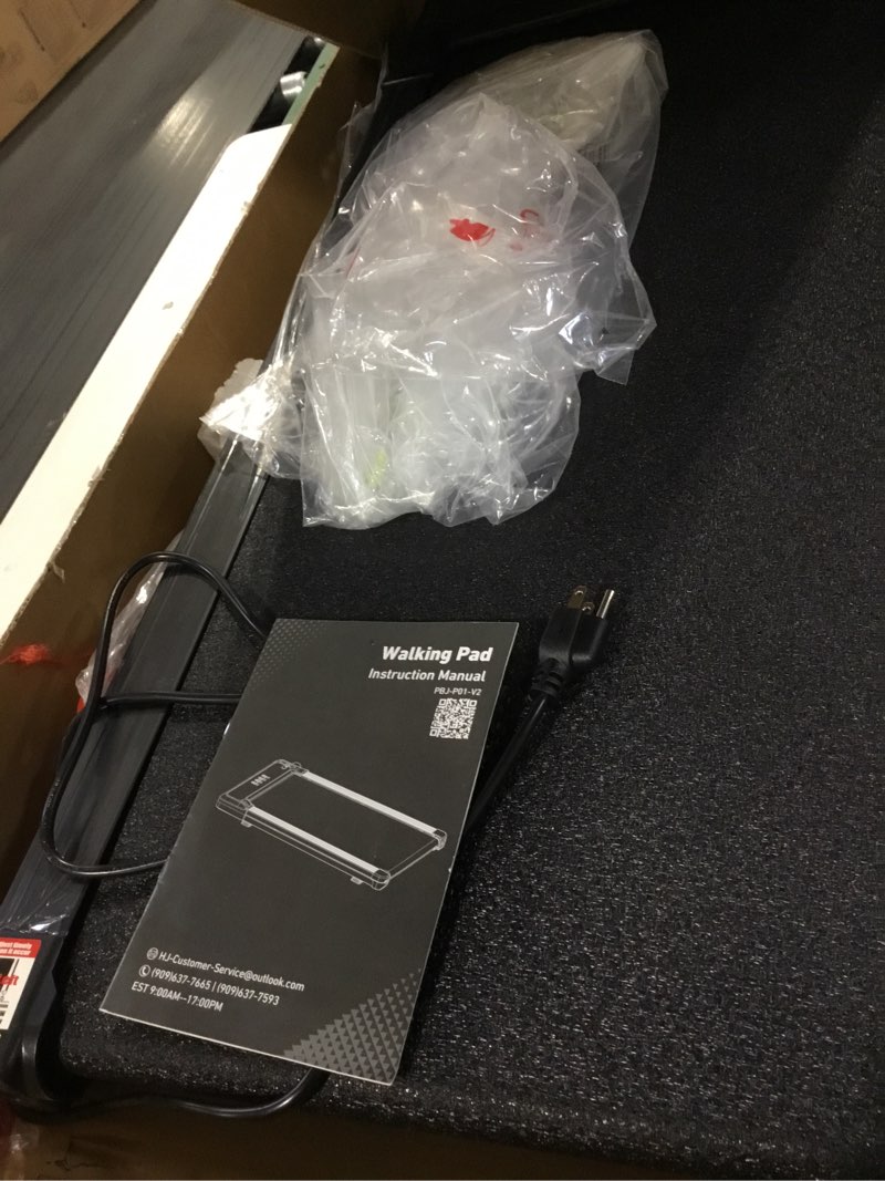 Condition photo showing Good Condition for NEWBULIG Walking Pad Under Desk Treadmill, Portable Compact Electric Walking Treadmill with Remote Control for Home Office, Quiet Fitness Machine Black 42.3"*19.2"*3.58"