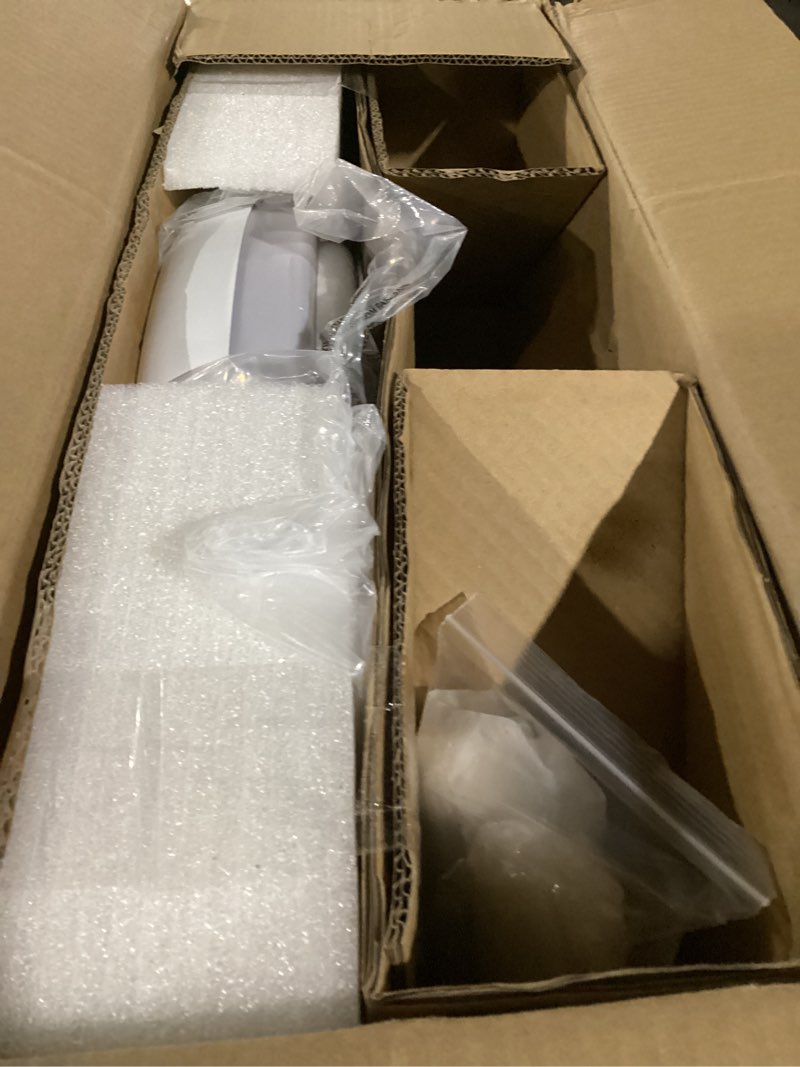 Condition photo showing Good Condition for 24" Bladeless Ceiling Fan with Light Remote, Smart LED Ceiling Fans with App Control, Modern Low Profile Dimmable Light Ceiling Fan for Bedroom Living Room White