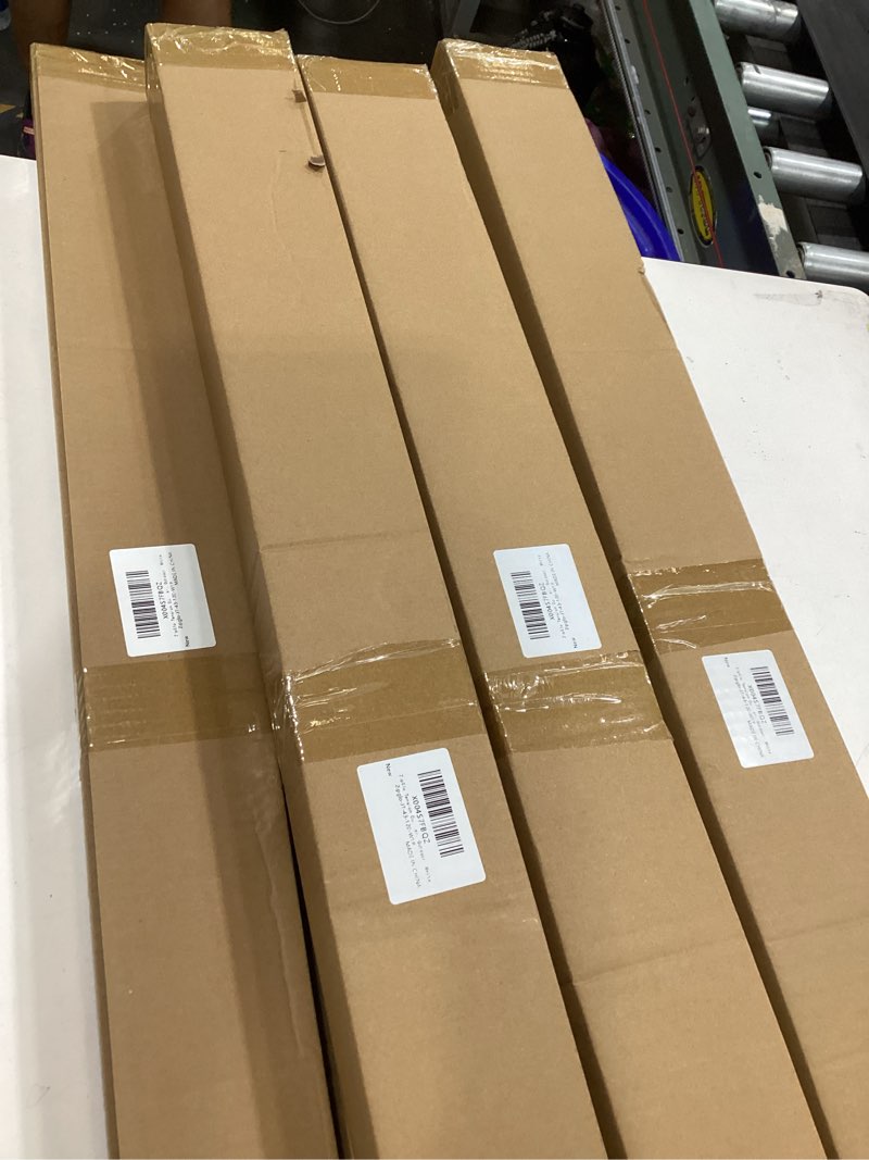 Condition photo showing As Is for Tension Curtain Rod 64-120 Inches, Heavy Duty Tension Rod for Windows, No Drilling Adjustable Curtain Rod for Patio, Renter Friendly Pressure Curtain Rods for Room Divider, Outdoor, White White 64-120 IN