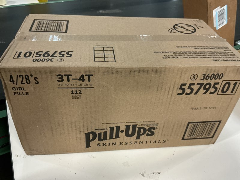 Condition photo showing New/Like New for Pull-Ups Girls' Skin Essentials Luxury Training Pants - Size 3T-4T - 112ct