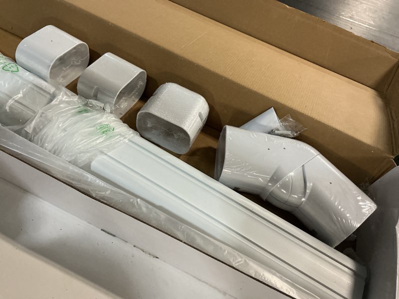 Condition photo showing Good Condition for ductlessaire da4-14 white paintable mini split line set cover kit - weather resistant, easy installation, intended for ductless mini split or central systems, 4" x 14 ft.