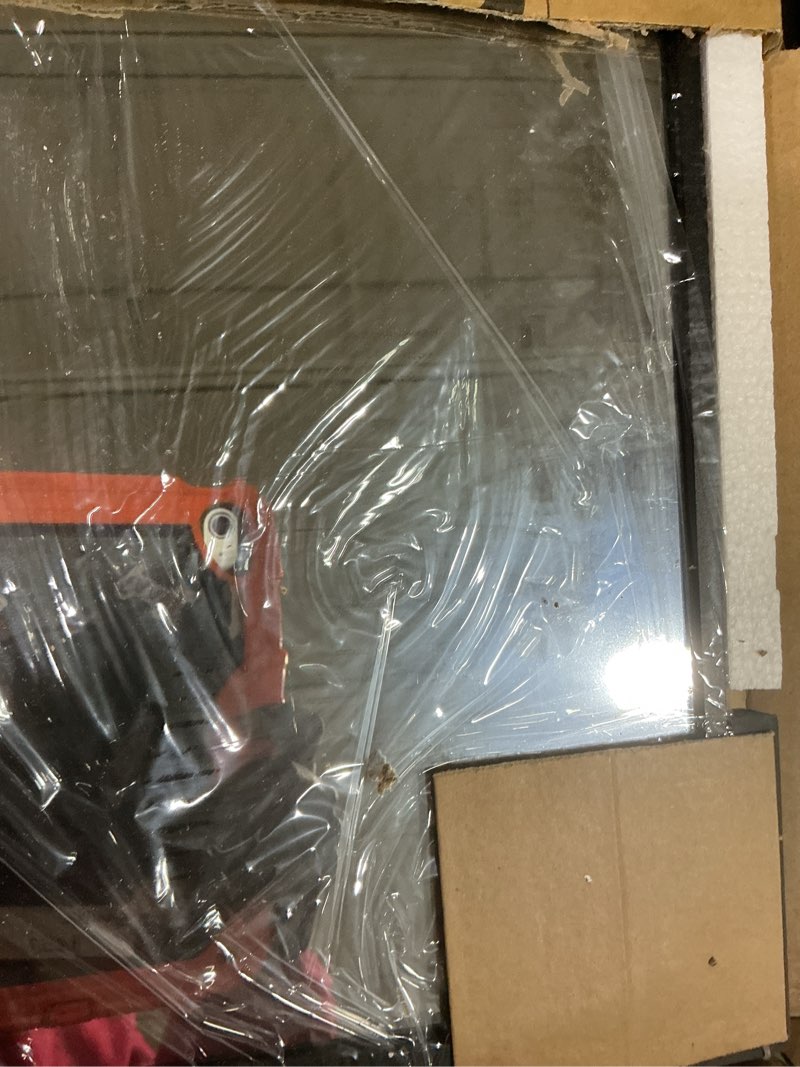 Condition photo showing Good Condition for delma bathroom vanity mirror, black framed bathroom mirror for over sink, high-definition bathroom mirror, versatile bathroom vanity mirror, hangs horizontally or vertically(30x24, black) rect black 30"l x 24"w
