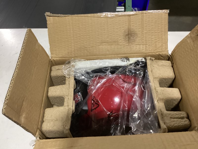 Condition photo showing New/Like New for west bend stir crazy hot oil popcorn popper, popcorn maker machine with large serving bowl lid and stirring rod perfect for movie night snack time or parties, 6-quart, red 6-quart red