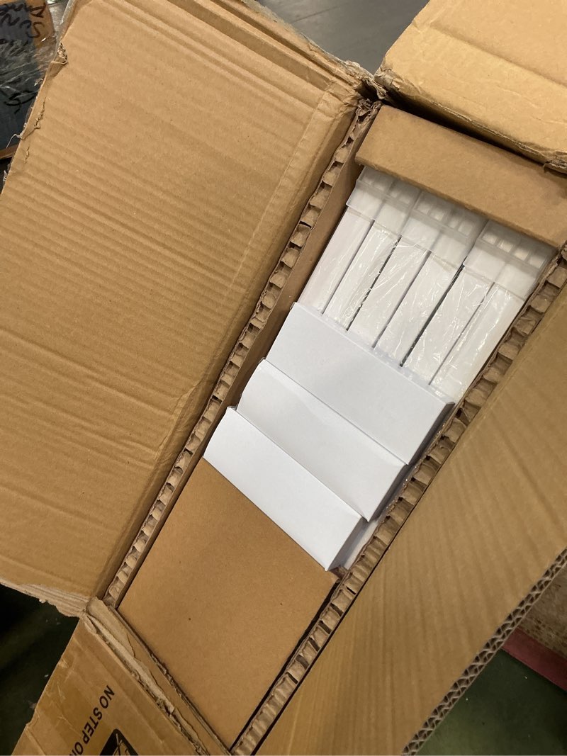 Condition photo showing New/Like New for AIKVSXER 6PACK 1x4 LED Flat Panel Light Surface Mount LED Ceiling Light, 5500LM 50W TRIAC 10-100% Dimmable, 3000/4000/5000K AC120V Kitchen Lights Ceiling Flush Mount for Garage/Basement/Laundry White 1x4FT 6PACK