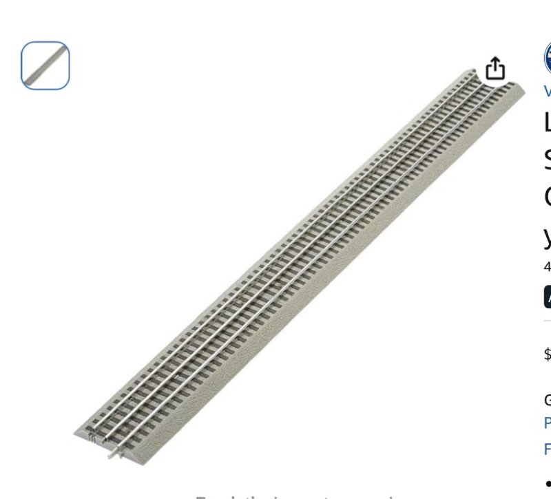  lionel fastrack 30” straight track, electric o gauge , grey, 14 years old and up