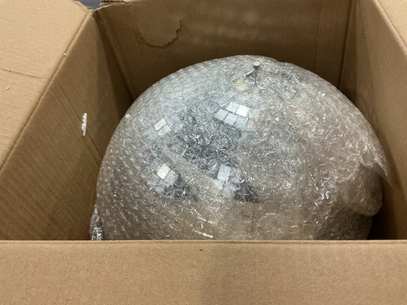 Condition photo showing New/Like New for Youdepot Disco Ball 12-Inch – Large Hanging Mirror Ball Disco Ball Decor for Disco Party Decorations, Weddings, Events, Disco Christmas Decor, and Home Celebrations 12 in