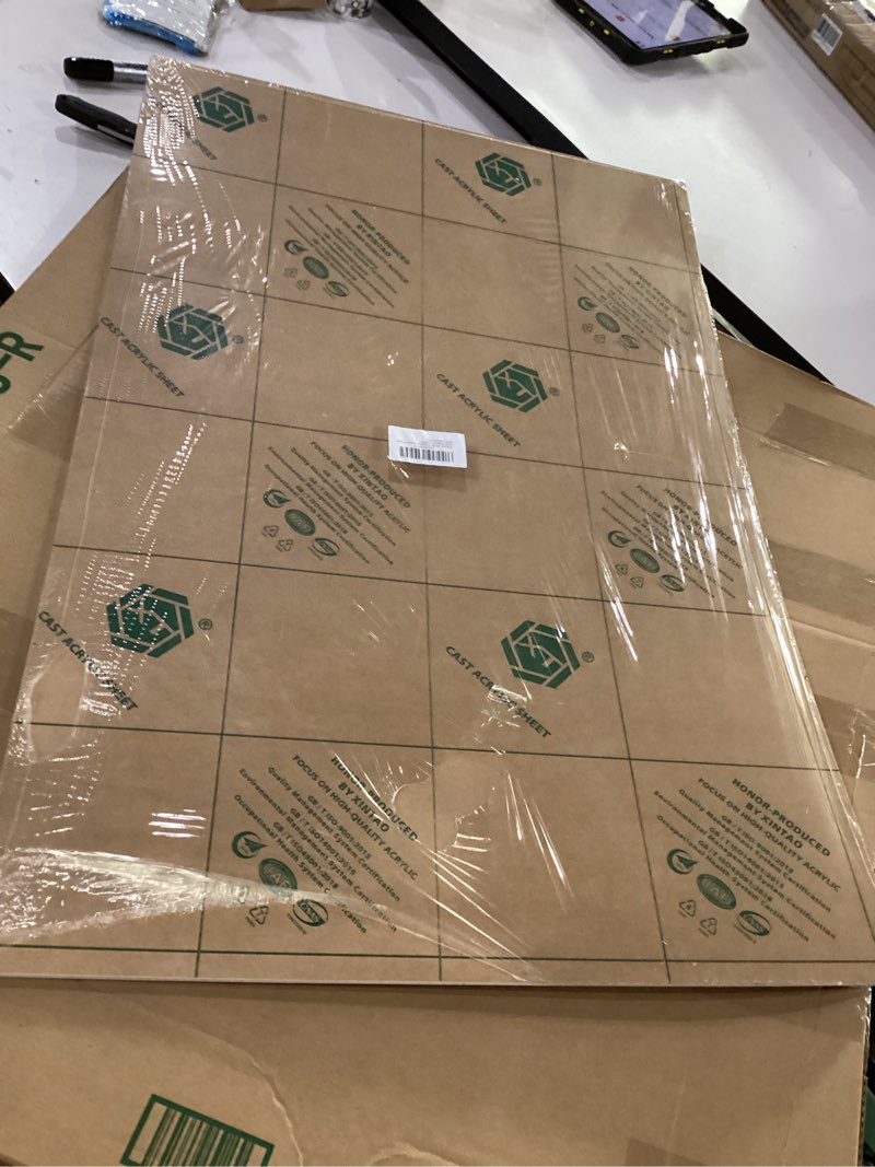Condition photo showing Good Condition for kinlink 24x36 plexiglass sheets 1/8 inch thick - 3mm white cast acrylic sheet, plastic board polycarbonate sheet for diy project, craft, table top, acrylic sign and wedding invitation 2 pack 24x36 white 2