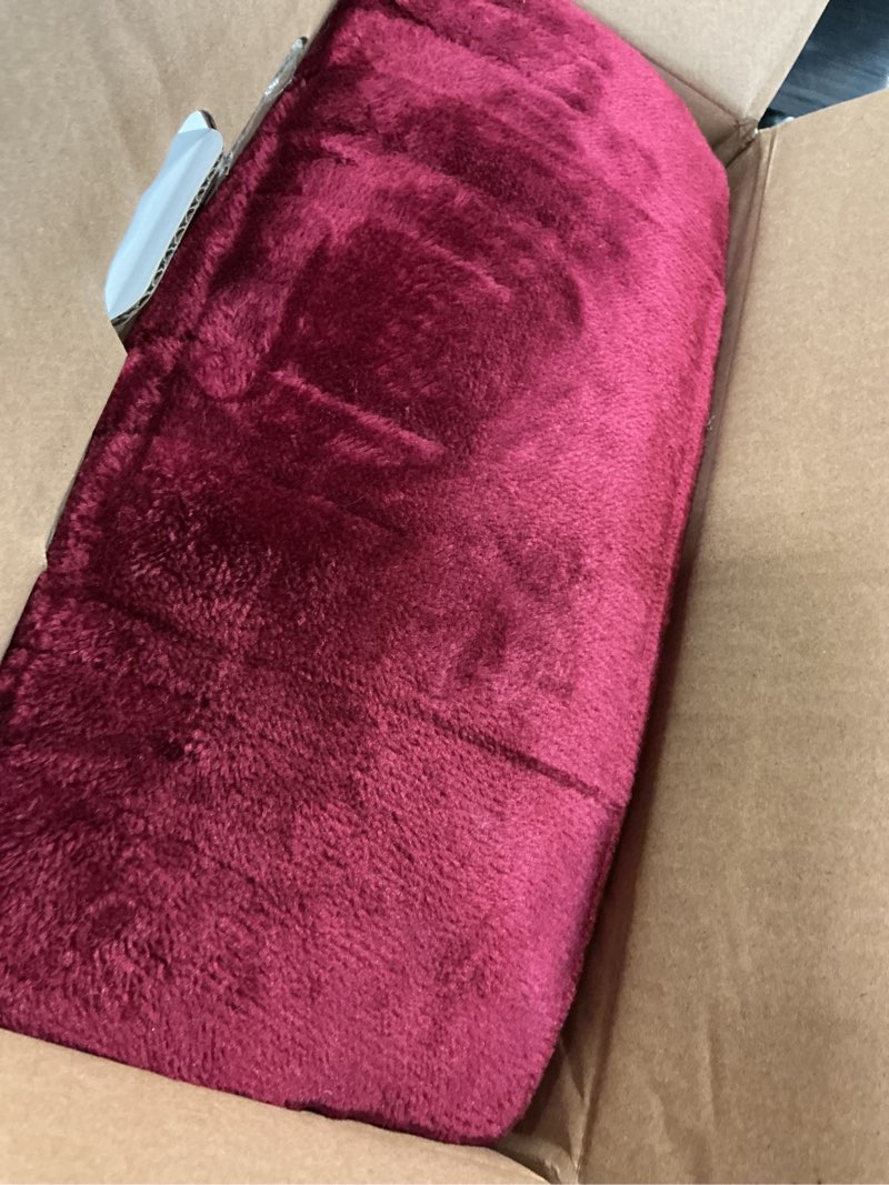 Condition photo showing Good Condition for westinghouse christmas electric snuggle throw blankets with foot pocket, wearable heated blanket with sleeves, 6 heating levels & 2 to 10 hours heating time settings, 50 * 70"+18", red 70*50" heated snuggle blanket christmas red&ivory