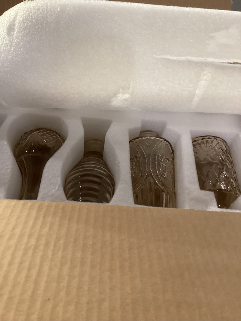 Condition photo showing Good Condition for 12 pack bud vase in bulk - beahot gold flower vases for wedding decorations, glass vase for table decorations, small vase for home, mother's day, centerpieces, party, office (gold)