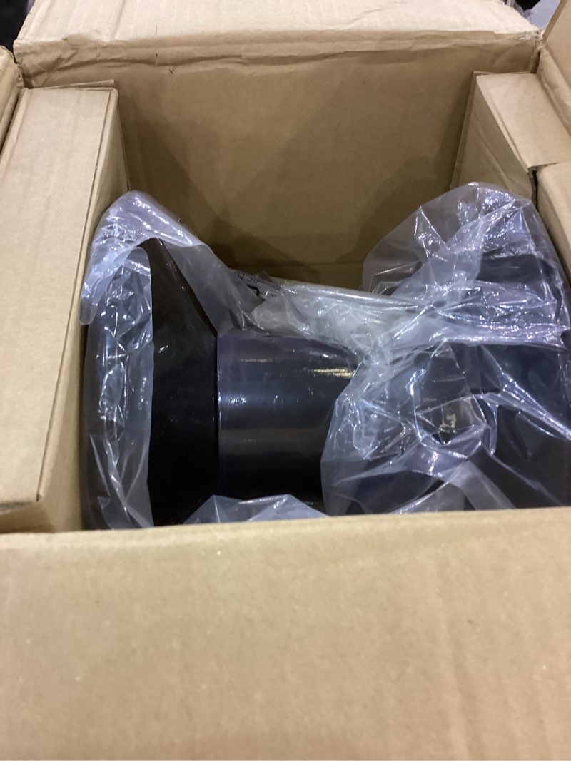Condition photo showing New/Like New for MEKOH Pressure Washer Hose Reel 50ftx3/8” / 65ftx1/4”, 4000PSI Heavy Duty Power Washer Hose Reel with M22-14 Fitting, Hand Crank Metal Reel with Wall/Trailer/Van Mount, Manual Hose Reel for Water Shiny Black