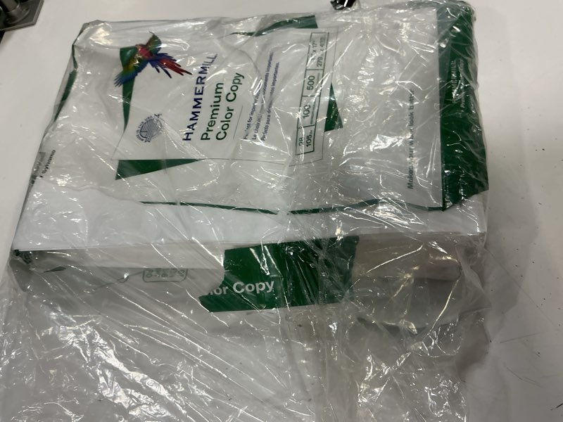 Condition photo showing As Is for hammermill printer paper  28lb premium color copy  11x17  white  1 ream  500 sheets