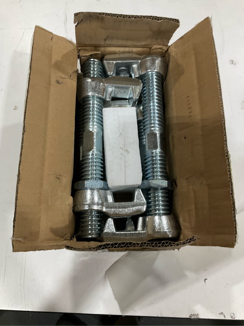 Condition photo showing New/Like New for 4 pack shipping container bridge fitting clamp/ 280 mm galvanized screw clamp by container nut/rail shipping container accessories wheels kit/to connect shipping containers together… 4 - pack - 280mm
