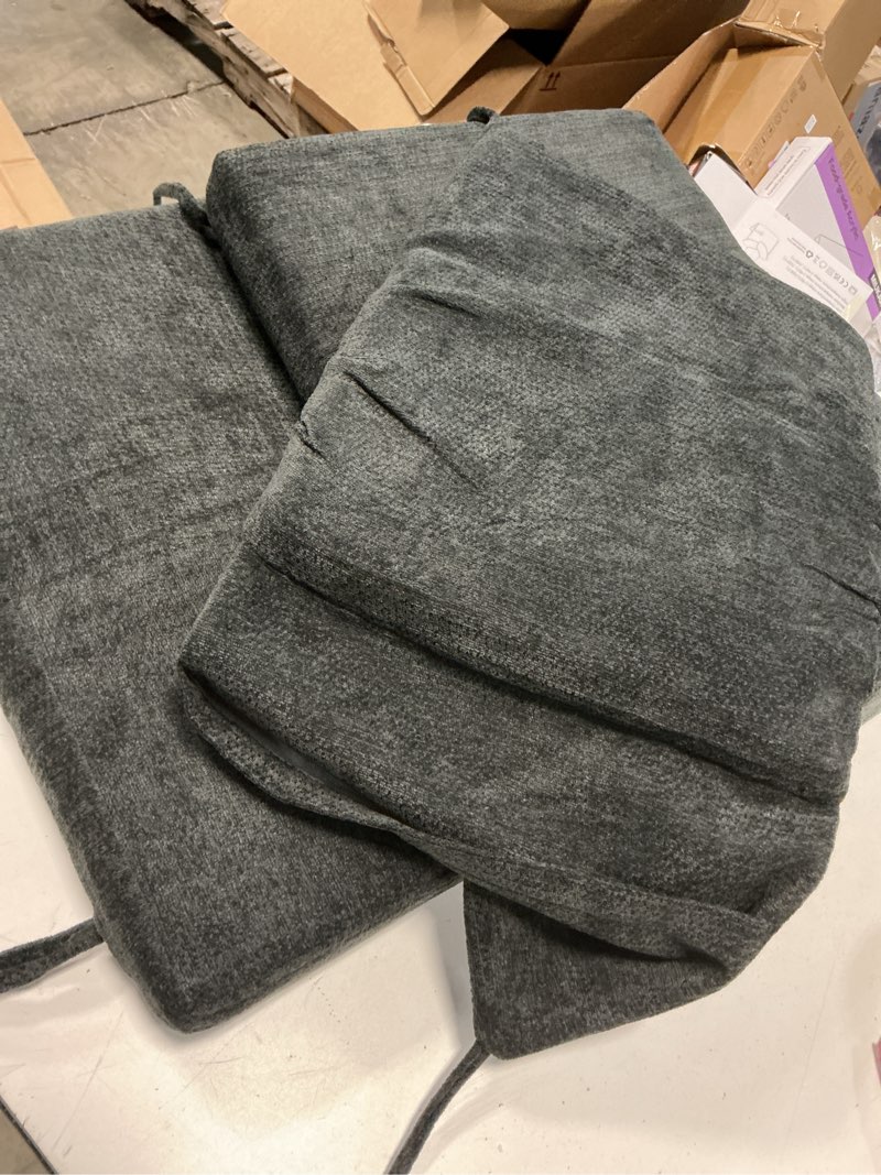 Condition photo showing Good Condition for sinosso glider rocker cushion set (5 pcs), soft blended fabric high-density support foam seat cushions with ties, fits rocking chair/nursery glider & ottoman, black-gray