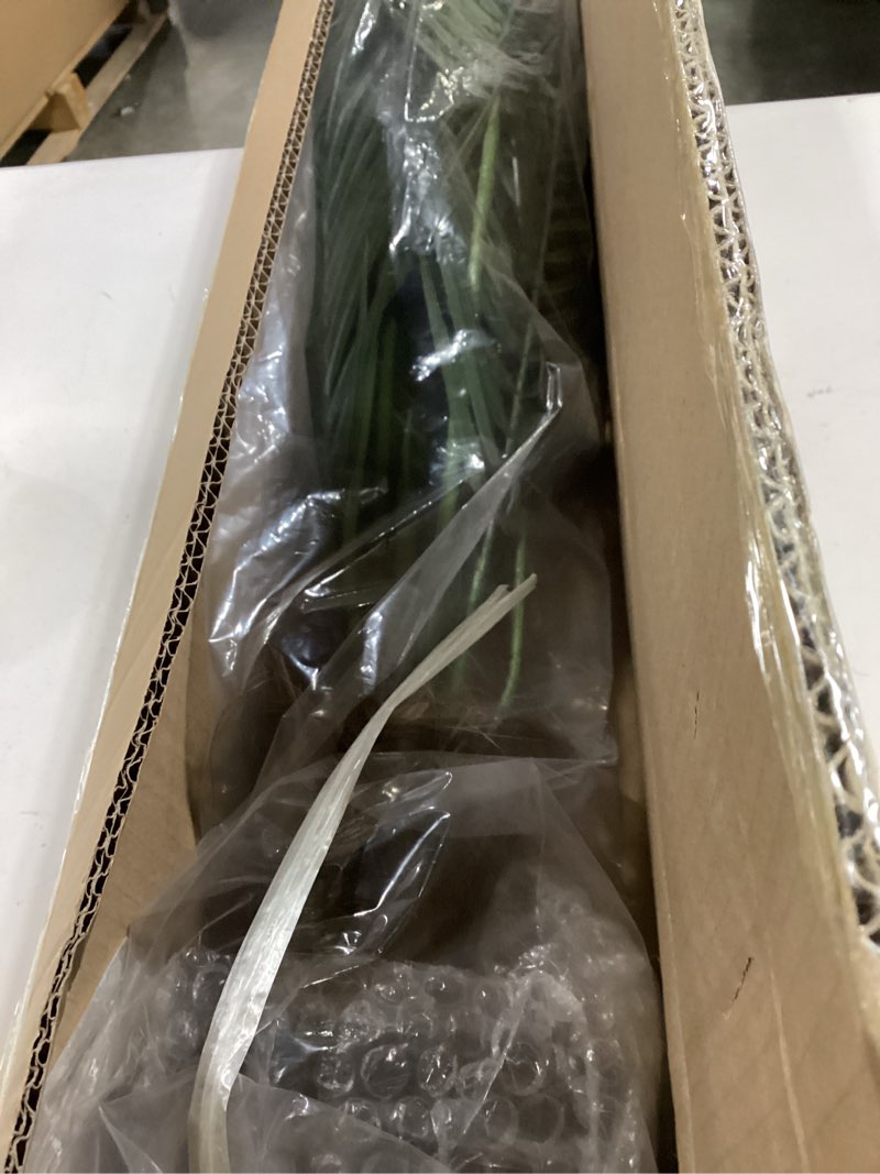 Condition photo showing New/Like New for Artificial Palm Plant 3FT Fake Palm Tree with 9 Trunks Perfect 36inch Faux Tropical Palm Plants in Pot for Indoor Outdoor House Home Office Garden Modern Decor Housewarming Gift (1Pack) 1 3ft