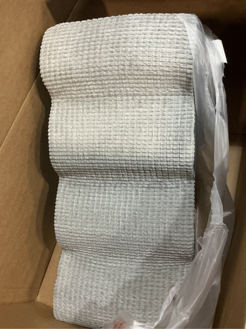 Condition photo showing Good Condition for POCBLUE Dog Stairs for Small Dogs 19.7" H, 4-Step Wide Pet Step for High Bed or Couch, Curved Pet Ramps for Cats with High-Density Foam and Washable Cover, Grey Grey 4 15.7x28.3x19.7in