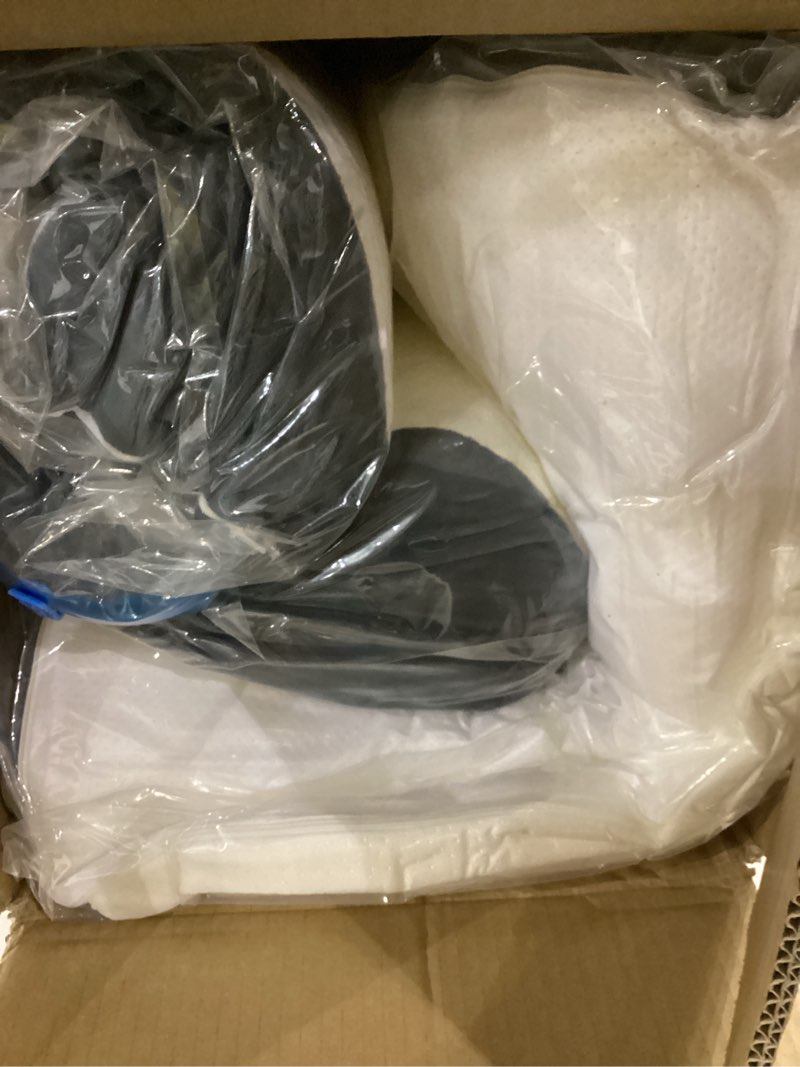 Condition photo showing New/Like New for Lunix 4pcs Orthopedic Bed Wedge Pillow Set, Post Surgery Memory Foam for Back, Knee, Leg Pain Relief, Sitting Pillow for Sleeping, Acid Reflux, GERD, with Hot Cold Pack, Navy White Navy