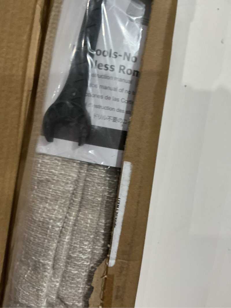 Condition photo showing Good Condition for no tools no drill cordless roman shades for indoor windows 100% blackout, for window size 33" w × 48" h beige beige 33" w × 48" h