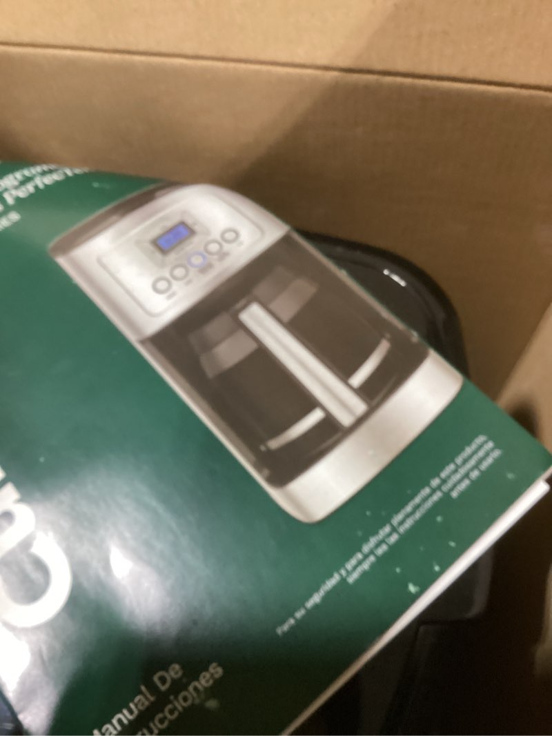 Condition photo showing As Is for Cuisinart 14-Cup Coffee Maker, Programmable PerfecTemp Glass Carafe Coffee Machine with 1-4 Cup Setting, Brew Strength Control and Pause, Stainless Steel, DCC-3200NAS 14-Cup Glass Stainless Steel