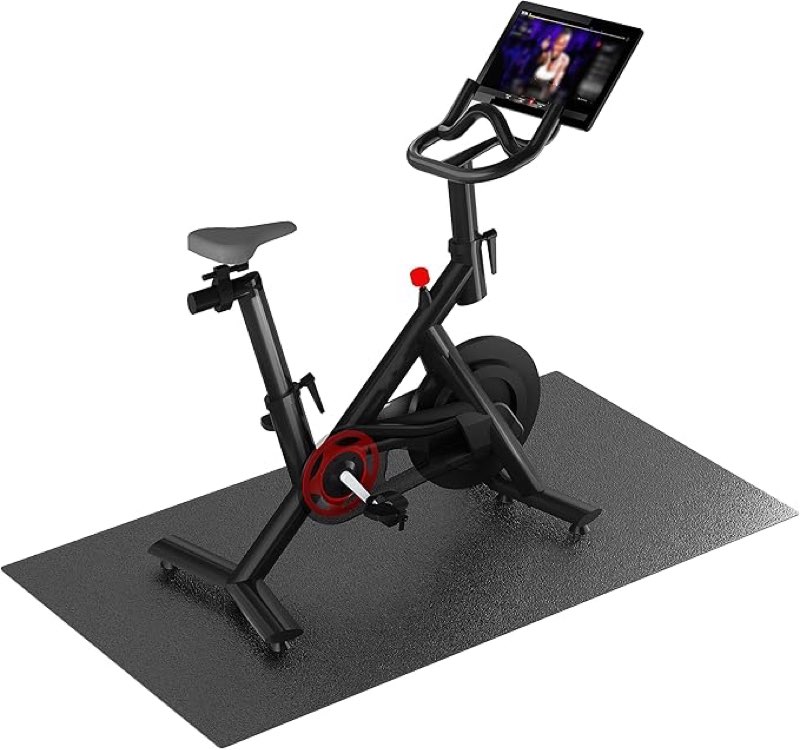 ABBER 36-102 Row Mat Compatible with Peloton Bike, Elliptical, Under Exercise Mat Pad for Stationary