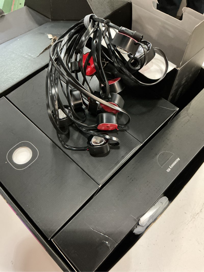 Condition photo showing Good Condition for govee permanent outdoor lights pro, 100ft with 60 rgbic led lights for daily and accent lighting, 75 scene modes for valentine's day, ip67 waterproof, works with alexa, google assistant, matter, black