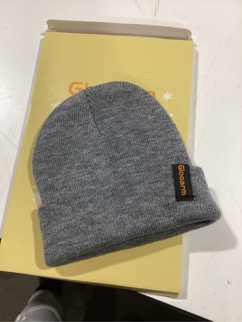 Condition photo showing As Is for Glooarm Baby Beanie, Toddler Beanie Baby Boys Girls Beanies Kids Knit Winter Hats Newborn Infant Cuffed Caps, 0-6 Years Black 6-36 Months