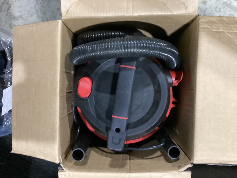 Condition photo showing Good Condition for hyper tough 3 gallon 3.5 hp poly wet dry vacuum for home, car, garage & workshop