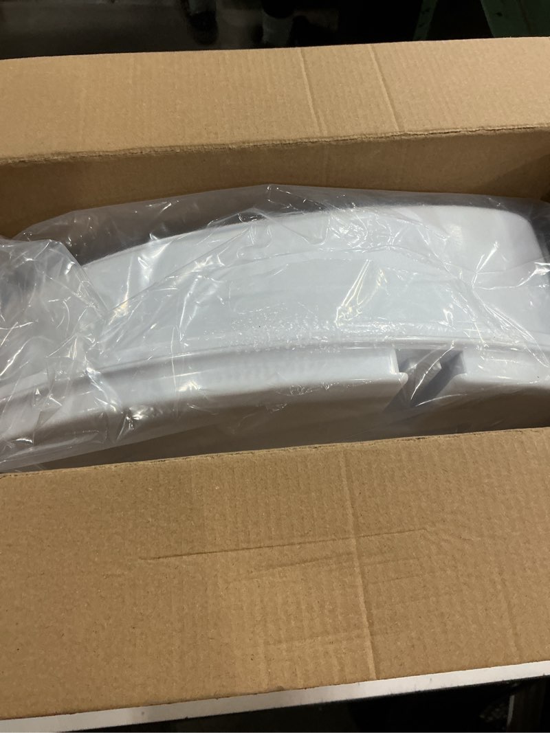 Condition photo showing New/Like New for Raised Toilet Seat with Lid for Elderly, 4" High Toilet Seat for Elongated or Standard Commode, Raised Toilet Seat for Seniors, Handicap Toilet Seat Riser with Cover