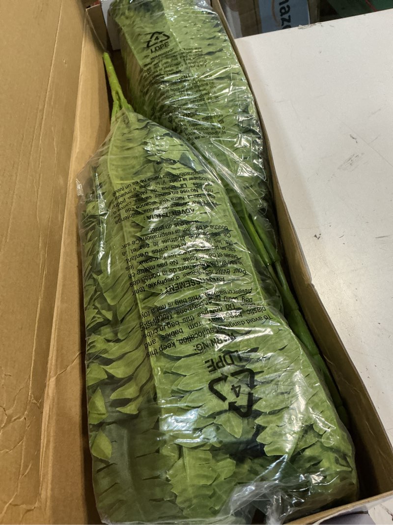 Condition photo showing New/Like New for forest prince 35" ferns artificial bush plants large, 2 artificial boston ferns with 39 fronds for outdoors home decor