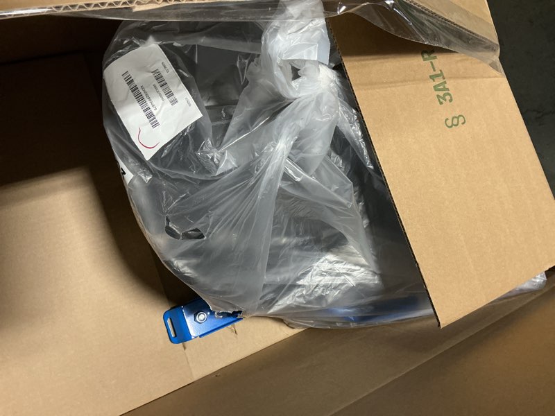 Condition photo showing Good Condition for Hoverboard Seat Attachment 265lbs Capacity, 26"-34.5" Adjustable Length Hover Board Go Kart Accessory w/Comfortable&Sturdy Seat,Go Cart Compatible with 6.5” 8” 10” Hoverboard,Kids Adults blue