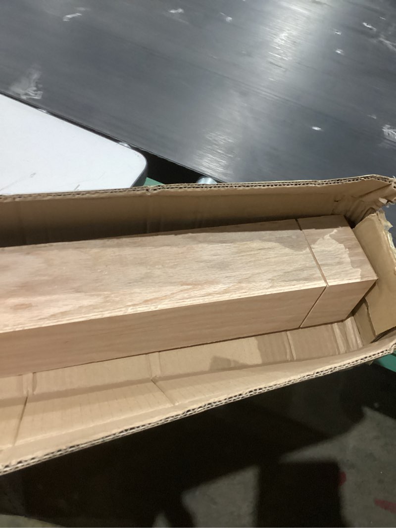 Condition photo showing Good Condition for 3.5" x 3.5" x 48" solid red oak stair newel post with a single groove notched newel wood balusters for staircase interior railing newels for stair handrails 3 1/2" x 3 1/2" x 48" red oak 1