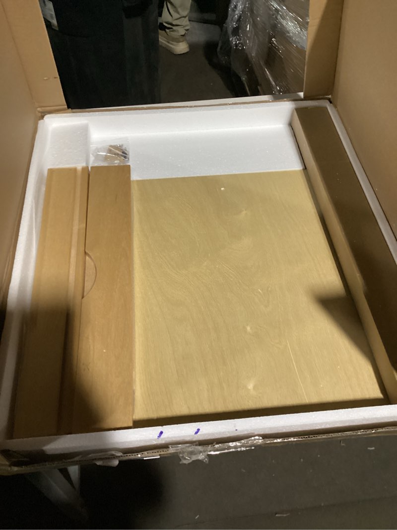 Condition photo showing As Is for WelFurGeer Soft Close Pull Out Drawers for Cabinets, 20" W x 21" D Pull Out Cabinet Drawer with Heavy Duty Slides, Pull Out Cabinet Organizer, Cabinet Drawers Slide Out, Pull-Out Home Organizers 20''W x21''D Natural Birch Wood 3'' H