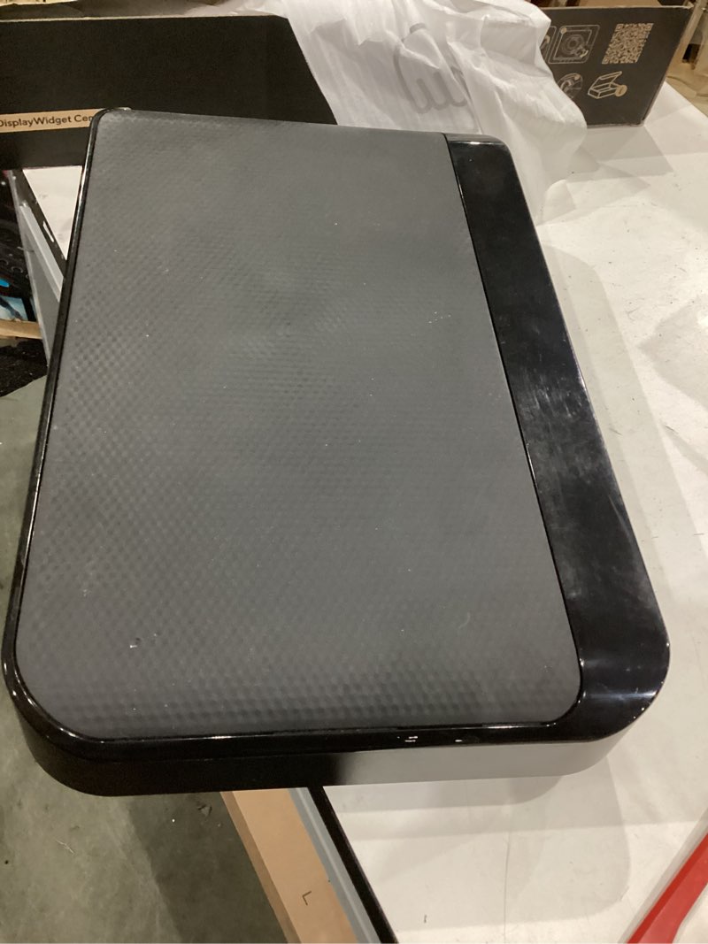 Condition photo showing As Is for vibration plate exercise machine, full body vibrating platform for lymphatic drainage weight loss, 99 levels shake plate with led display for women, black