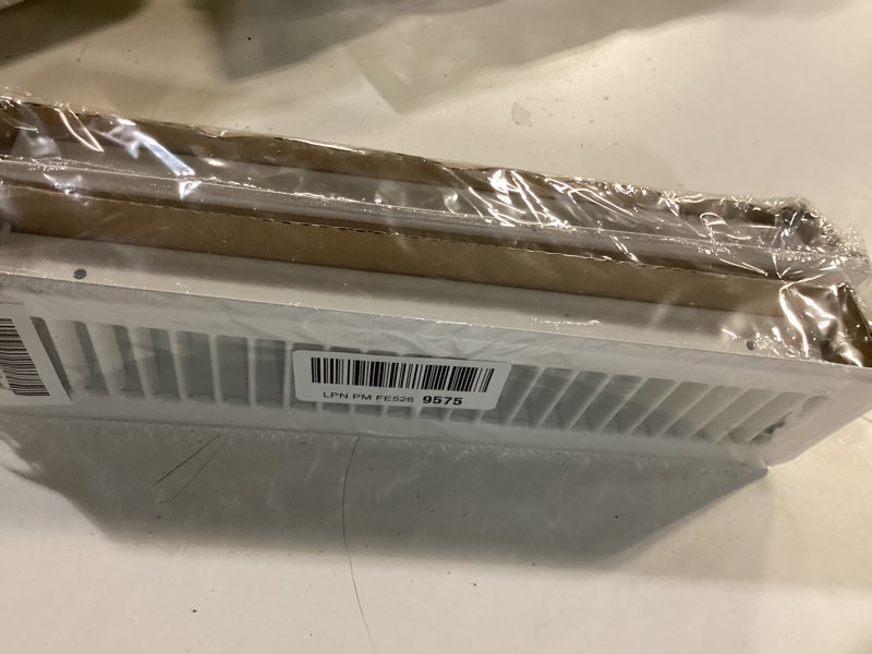 Condition photo showing New/Like New for 2 Pack Floor Register 2" x 12" Inch Heavy Duty Floor Vents, Metal Heat Air Vent Covers Rust Proof Finish Floor Vent Covers for Home Heater Floor Registers Grilles & Vents (White) 2x12 Inches White 2PCS
