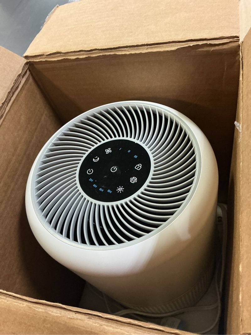 Condition photo showing As Is for LEVOIT Air Purifier for Home Allergens Pet Hair in Bedroom, Covers Up to 1073 ft² by 56W High Torque Motor, AHAM VERIFIDE, 3-in-1 Filter with HEPA Sleep Mode, Remove Dust Smoke Odor, Core300-P, White White Core 300-P 1Pack