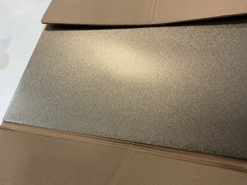 Condition photo showing As Is for Double Sided PEI Build Plate for Kobra 2 MAX 3D Printer, 430x430mm Texture PEI Build Plate +Smooth PEI Sheet 3D Printer Flexible Spring Steel Removable Platform 430x430mm Texture PEI Plate +Smooth PEI Sheet